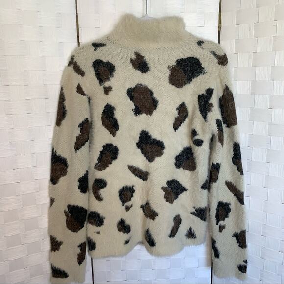 Entro Leopard Print Super Soft Quarter Zip Pullover Jacket Women’s Size Small - Picture 5 of 9